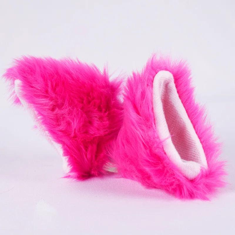 1 Pair Cute Plush Cat Ears Motorcycle Helmet Decoration Helmet Ornaments Headwear Stickers Moto Styling Decoration Accessories