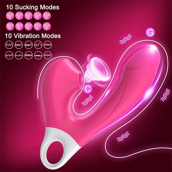 Powerful Dildo Vibrators Female for Clit Sucker Clitoris Vacuum Stimulator G-Spot Massager Adults Goods Sex Toys for Women