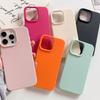 Роскошный Матовый Мягкий Конфетный Чехол Для Телефона Для iPhone 16 15 14 Plus 13 12 11 Pro Max 16e Защита Камеры Ударопрочная Силиконовая Задняя Крышка
