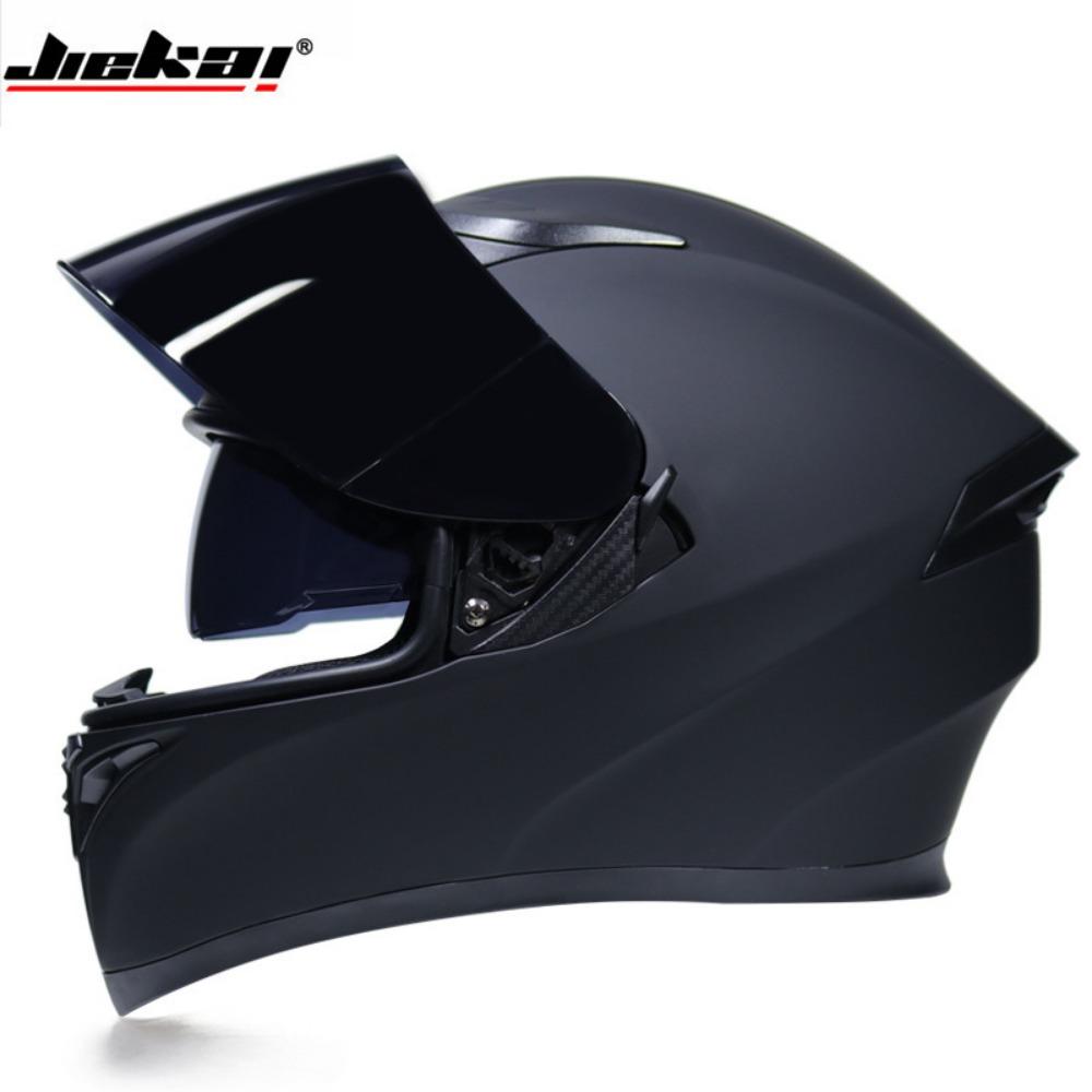 Double Lens Motorcycle Helmet Men's Off-Road Running Helmet Electric Vehicle Women's Winter Full Cap Full Helmet