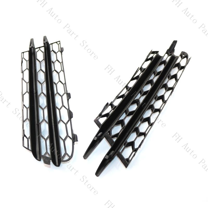 1Pair 1K8853665B 1K8853666B Front Bumper Fog Lamp Light Grille Frame Bezel Cover For VW Scirocco 2009 2010 2011 2012 2013 2014