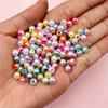 Handmade Illusion Colored Jewelry Accessories 100Pcs Beads Round Beads 6mm Straight Hole DIY Acrylic Women