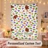 Custom Personalized Tapestry,The Gruffalo Print Custom Name Text Wall Art Hanging for Bedroom