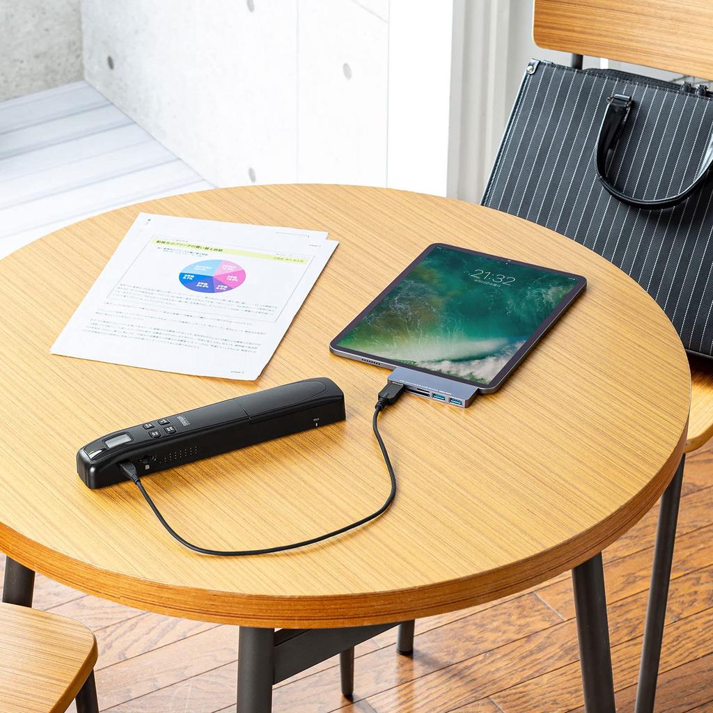 SANWA SUPPLY Портативный сканер Handy Black PSC-HS2BK