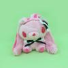 Кавайная Готическая Розовая Зайка Gloomys Bear маска для глаз Плюшевая игрушка Универсальная Зайка повязка на глаза Мягкая игрушка Плюшевая подвеска для рюкзака