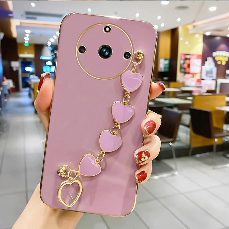 Чехол для телефона с ремешком на запястье для Realme 11 Pro + 10 Pro 9 9i 8 Pro 8i 7 Realme GT Neo 5 5S 3 2 2T GT Master, мягкая задняя крышка