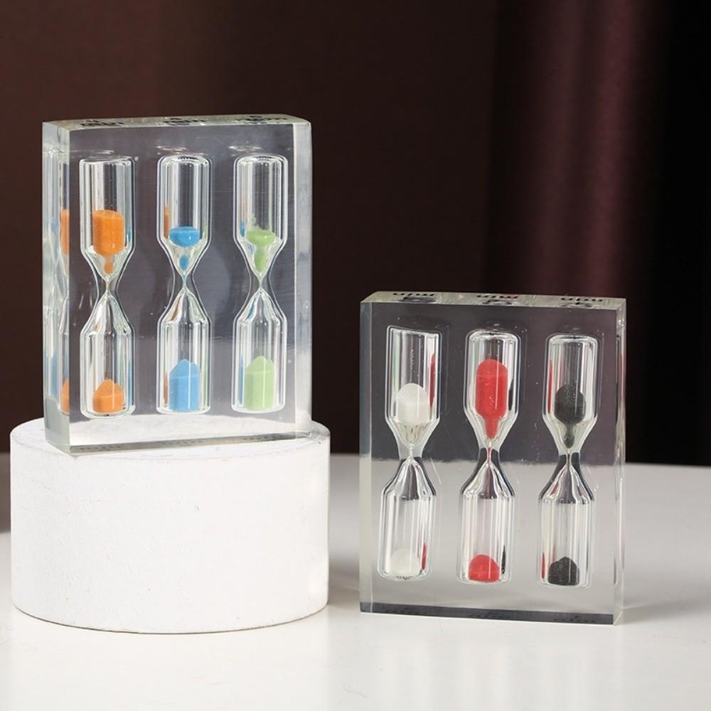 Colorful Acrylic Hourglass Timer Portable Sand Timer Clock 1/2/3/4/5 Minutes Hourglass School Use