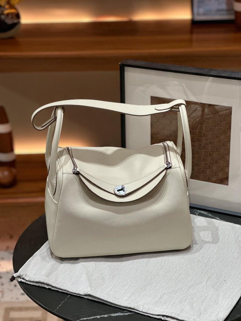 30TC Верхний слой коровьей кожи Замок Однотонное плетение Кофейная сумка-тоут Большая вместимость Натуральная кожа Органайзер Женская сумка