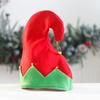 Christmas Elf Hat Adult Kids Color Matching Festive New Year Christmas Party Photo Prop Little Bell Pendant Winter Cap
