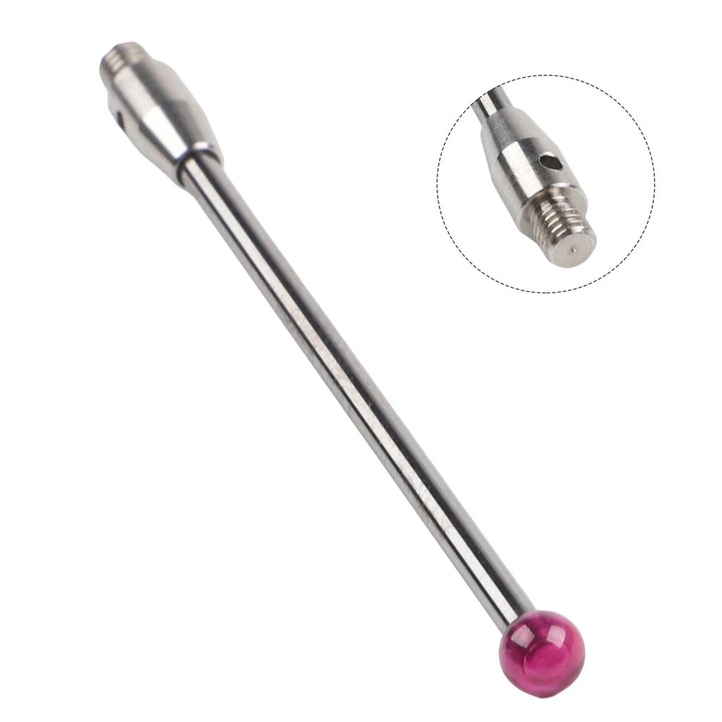 For M3 Threaded Shank Ball Head Micrometer Rubys Probe Carbide Rod Contact 3D Coordinate Measuring Machine Probe