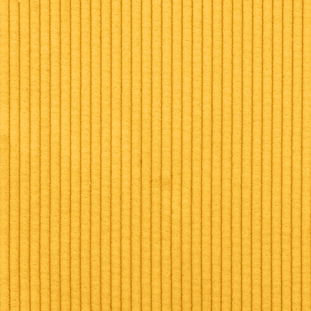 Armchair with Armrests Light Yellow 54 cm Cord Fabric
