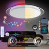 TAIGURAZ LED Music Ceiling 6 Tatami WiFi Compatible with Bluetooth Indirect RGB Light Fashion Ceiling Light Dimmable High Remote Control Atmosphere