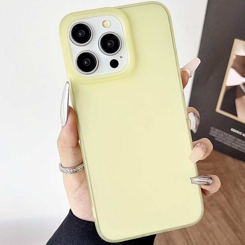 Frosted Large Hole Transparent Silicone Case for iPhone 11 to 17