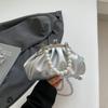 Французские Элегантные Женские ПУ Ракушка Сумки на Плечо Большая Вместимость Женская Клипса Сумка через Плечо Плиссированный Дизайн Облако Жемчужные Сумки Клатч