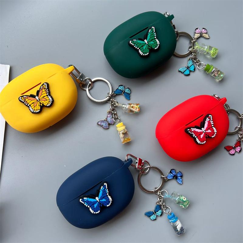 For OnePlus Nord Buds 1 Pro Bluetooth Headset Case Butterfly Silicone Soft Case