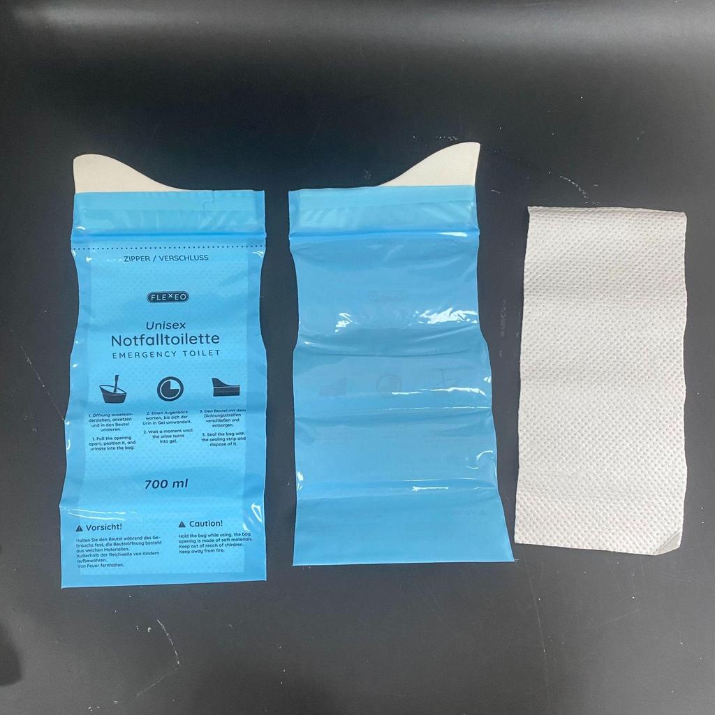 Портативный твердеющий пакет для мочи - 700 мл Аварийное решение для автомобильного туалета