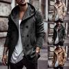 Men's New Winter Style Fashion  Hat And Wool Overcoat Comfortable Warm Coat