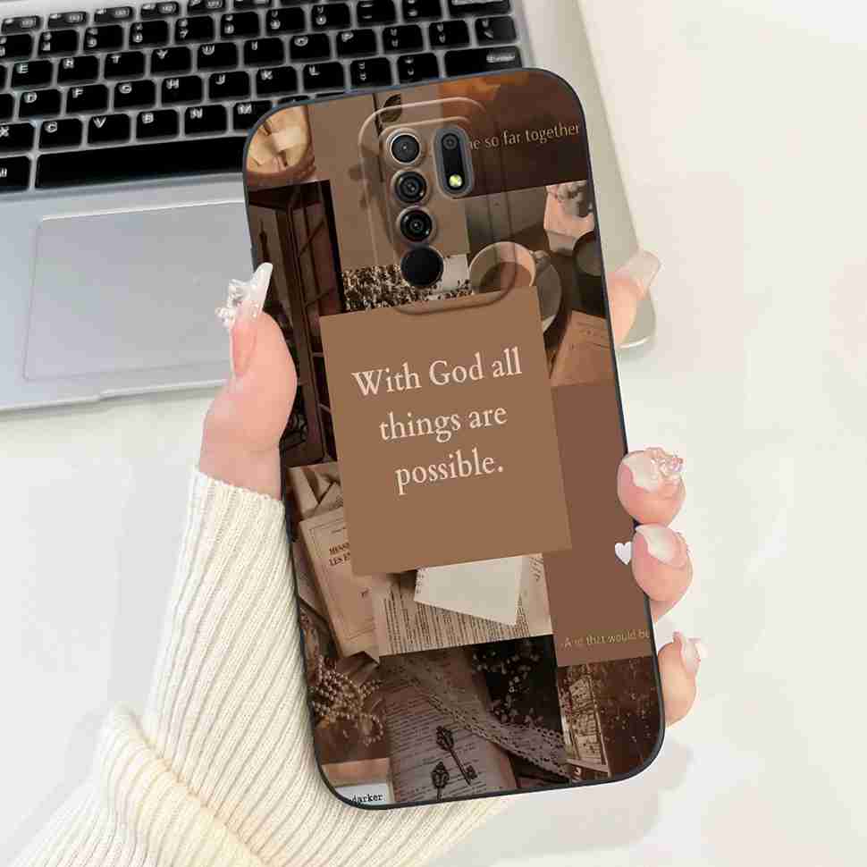 For Xiaomi Redmi 9 Case Cute Cartoon Rabbit Cat Soft Silicone Cover For Redmi 9 M2004J19AG M2004J19G Bumper Phone Case Funda