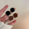 Серебряная Игла Французские Ретро Серьги-Капли Универсальная Текстура Нежные Женские Гонконгский Стиль Темперамент Квадратные Нежная Простота