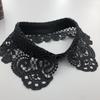 Lace Fake Collar Tie Women White Hollow Detachable Collar Lapel Shirt Blouse Top False Collar Woman Necklace Clothes Accessory