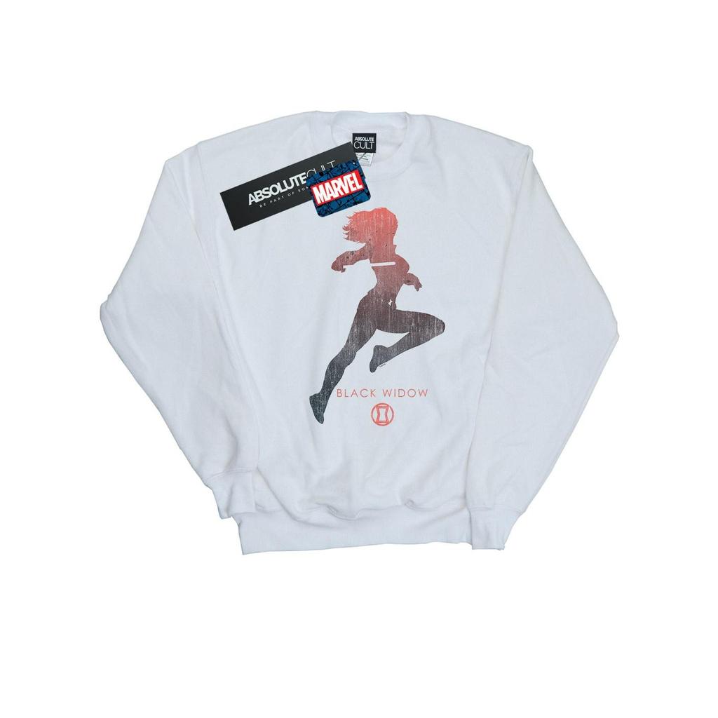 Marvel Womens/Ladies Black Widow Silhouette Sweatshirt