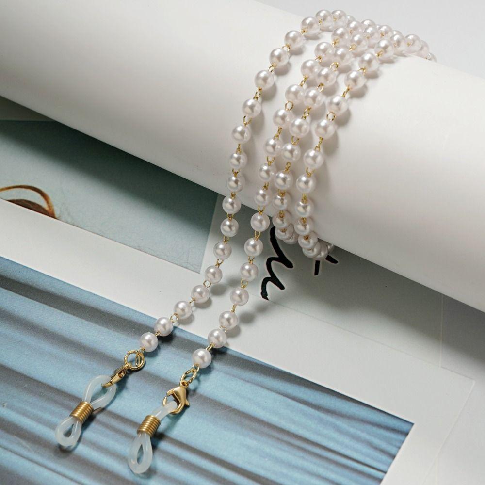 Beads Pearl Glasses Chain Heart Sunglasses Chains Elegant Eyeglass Lanyard Reading Glasses
