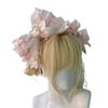 Handmade Light Pink Bow Headband Lolita Headwear Cute Kc Elegant Girls Item