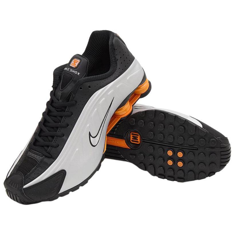 Nike Shox R4 Bright Mandarin кроссовки унисекс серебристо-черные Vast-Grey HQ1988-003