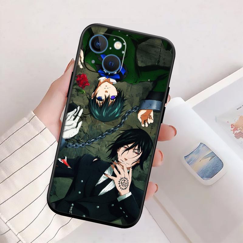 RP7 Black Butler Phone Case for Samsung Galaxy S20 S21 S22 Ultra FE + Plus A21S A22 A24 A25 A26 A30 A30S A31