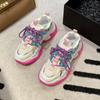 Mesh Breathable Casual Dad Shoes Women's Korean Version Lace Up Wedge Platform Comfortable Sports Shoes Female Running Sneakers