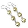 Citrine Gemstone 925 Sterling Silver Jewelry Earring 2.21"
