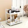 Двухъярусный интегрированный настольный органайзер для хранения, кухонный органайзер, полка для средств по уходу за кожей и парфюмерии для столешницы в ванной, подставка для туалетного столика