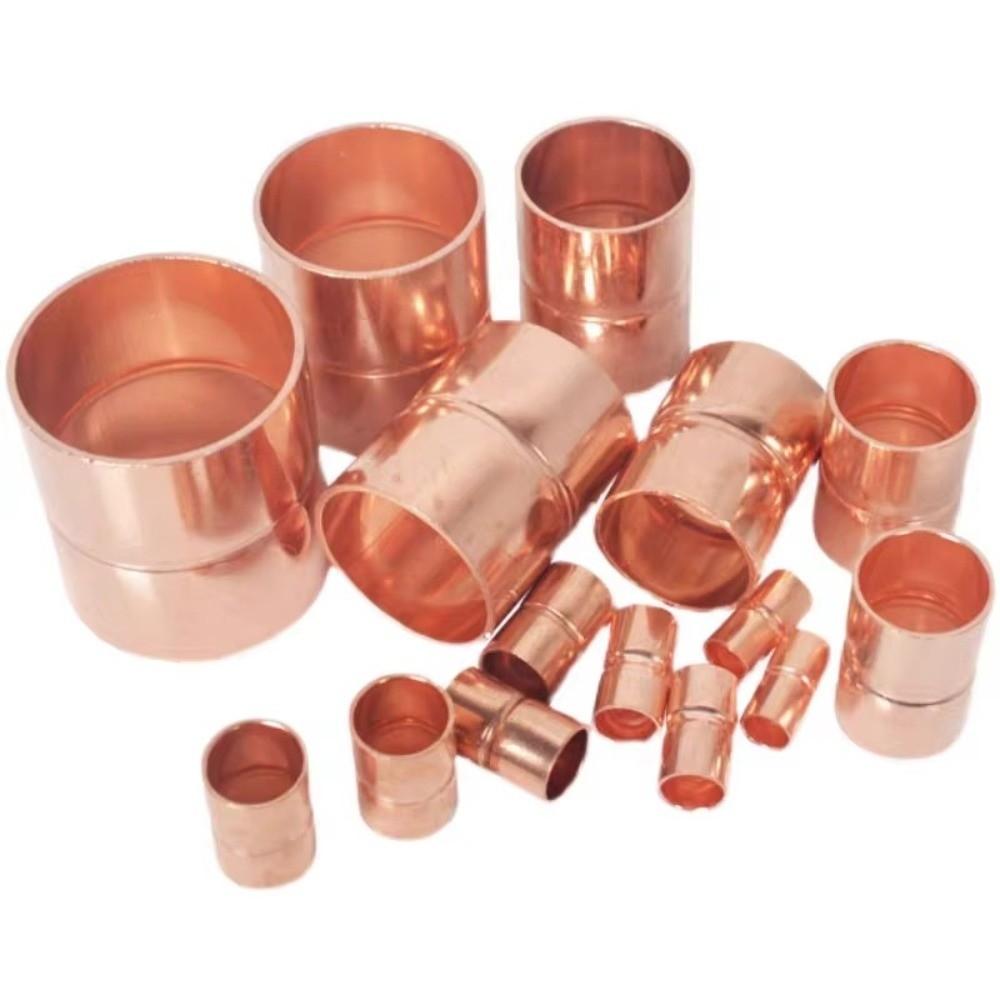 10PCS Copper Coupling Tube Fitting Equal Straight Weld Coupling Refrigeration Equipment