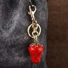 Ornaments Strawberry Keychain 3D Crafts Car Keyring Crystal Strawberry Pendant  Lady/Women
