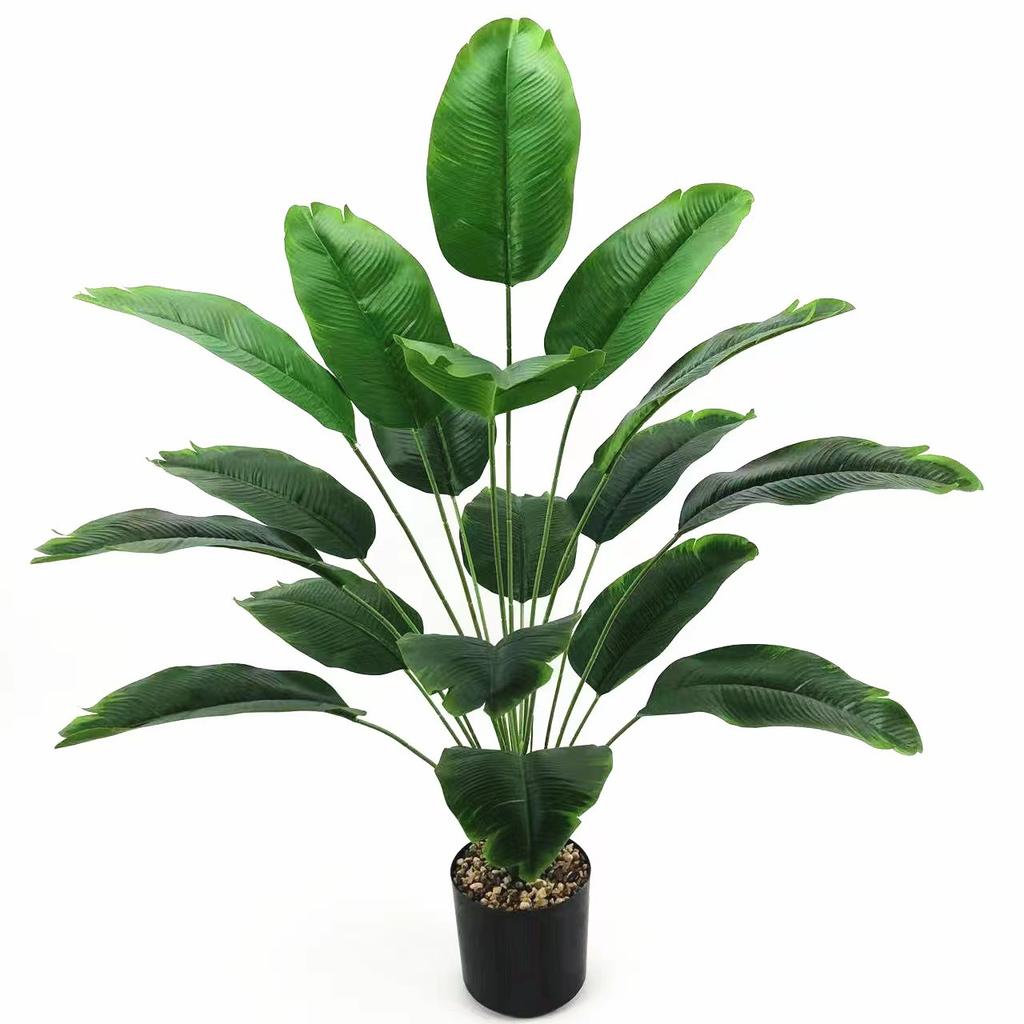 Simulation Plant Large Green Leaves 18 Turtle Leaves Nordic Style Creative Green Plants Potted Plants Home Ornament Decoration
