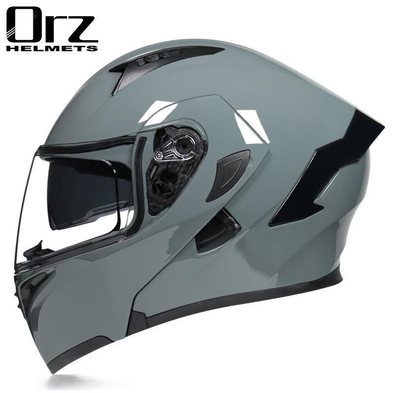 Motorcycle Helmets Men's and Women's Unveiling Helmets Full Helmets Tail Rider Bluetooth Locomotive Men's and Women's Winter Personality Electric