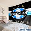 Custom Name Gremio Football Club Emblem Printed Tapestry, for Bedroom,Livingroom, dormitory, Large Wall Decor, Fabric Decor Fan Birthday Gifts
