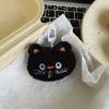Cute Cat Plush Toy Doll Keychain Fluffy Soft Stuffed Backpack Bag Pendant Key Ring Gift For Kids Girlfriend