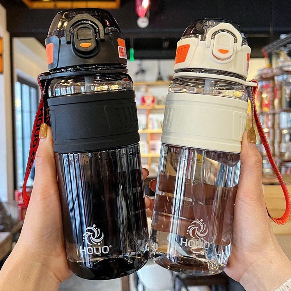 750ml/1000ml Large Capacity Summer Water Bottle With Sippy Handle Strap Drinking Kettle Outdoors