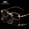 BEGREAT Luxury Designer Reading Glasses Rimless Diamond Cutting Frame Men Women Presbyopia Anti-blue Light Square Reader Glasses