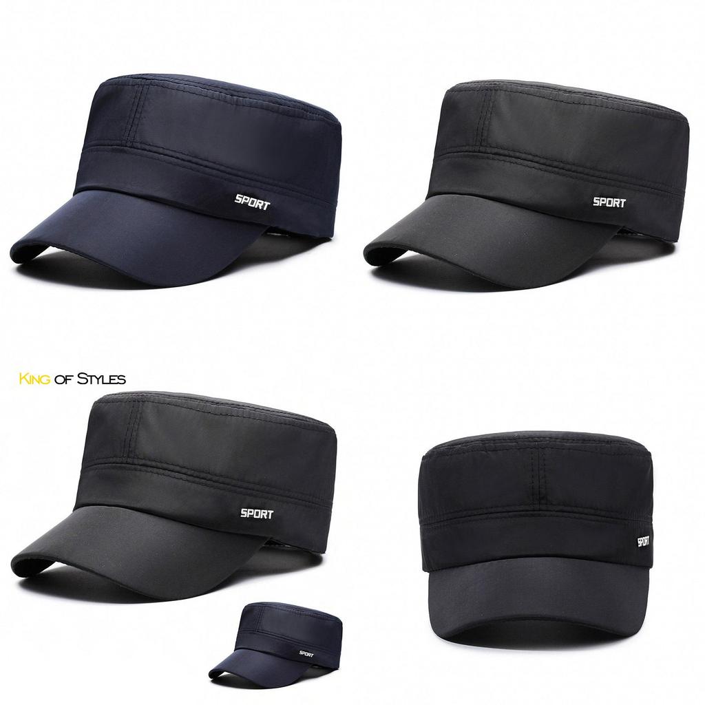 Fashionable Outdoor Sun Hat With Solid Color And Letter Print Design For Spring And Autumn Activities