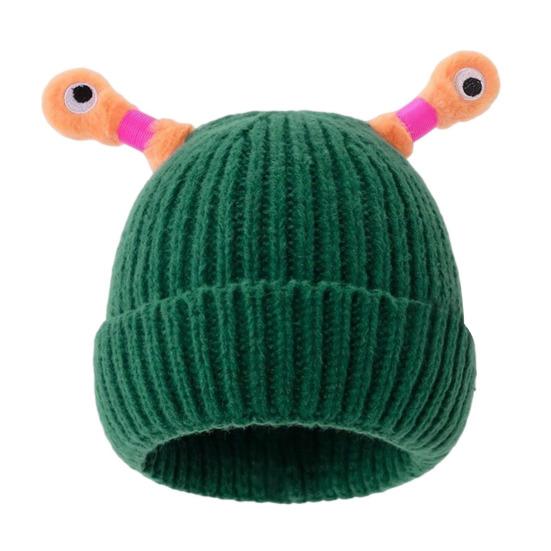 Шерстяная шапка с декором в виде антенны ночного светильника, теплая вязаная шапочка для детей, реквизит для фотосъемки, головной убор для катания на лыжах, походов, термошапка для взрослых и подростков