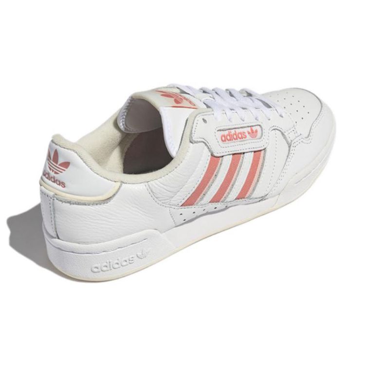 adidas Бело-розовые кроссовки унисекс Continental 80 Stripes Cloud-White Off-White GX1916