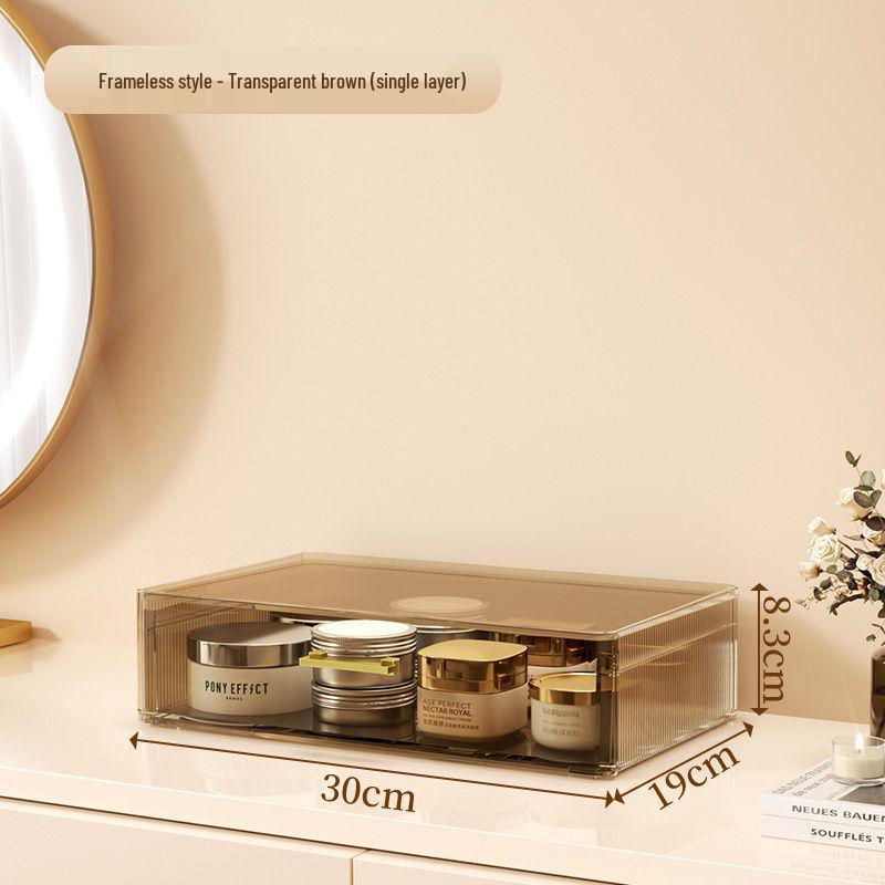 Шикарный прозрачный органайзер для косметики - Пыленепроницаемое хранение средств по уходу за кожей, помады и макияжа