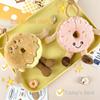 Fashion Cartoon Simulation Donut Plush Pendant Plush Doughnut Donut Plush Key Rings Soft Cute Donut Plush Keychain Gifts