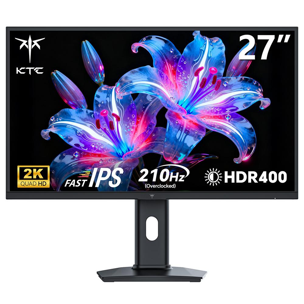 Игровой монитор KTC H27T7P-2, 27 дюймов, Fast IPS, 2K 2560x1440, 210 Гц (разогнанный), 1 мс MPRT, HDR400, Adaptive Sync, Низкий уровень синего света