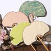 Бумажный Веер из рисовой бумаги Реквизит для фотографий Ручной веер Винтажный Танцевальный веер