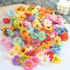 50PCS Silk Artificial Sunflower Head DIY Accessories Mini Daisy Simulated Sunflower Flower