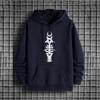 Male Trendy Casual Autumn Winter High Quality Pullover Satan Print Streetwear Hoodies for Men Hip Hop Fashion Hooded Sweatshirts