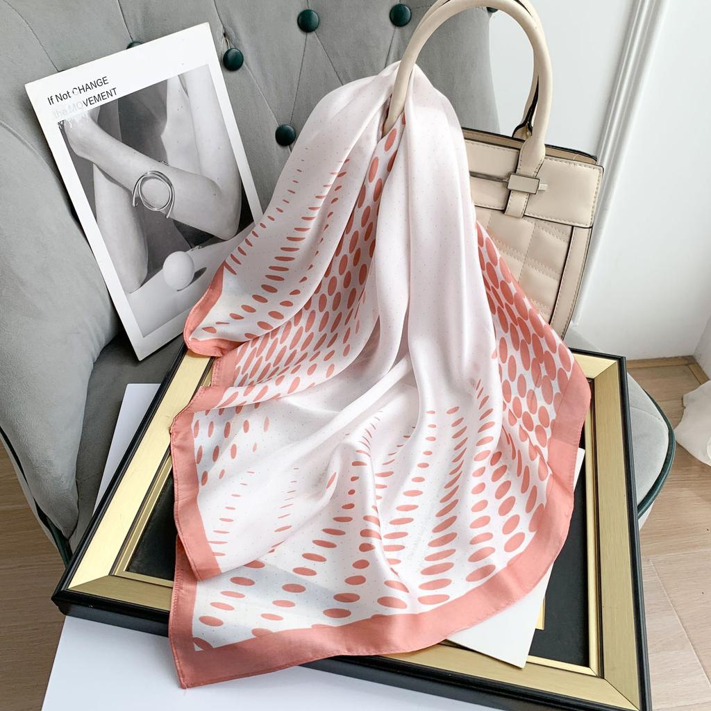 2024 New 70 CM Silk Shirt Decoration Small Square Scarf Fashionable And Versatile Commuting Scarf Neck Protection Scarf